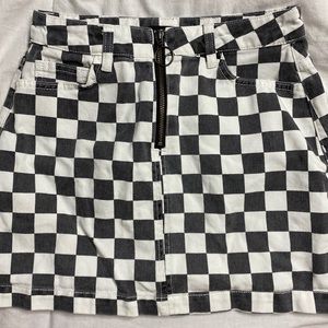 BDG checkered skirt